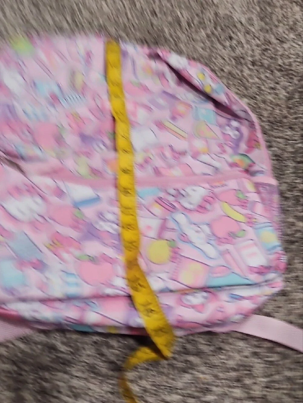 Hello Kitty Pastel Pink Kids Backpack with Character Snacks Print